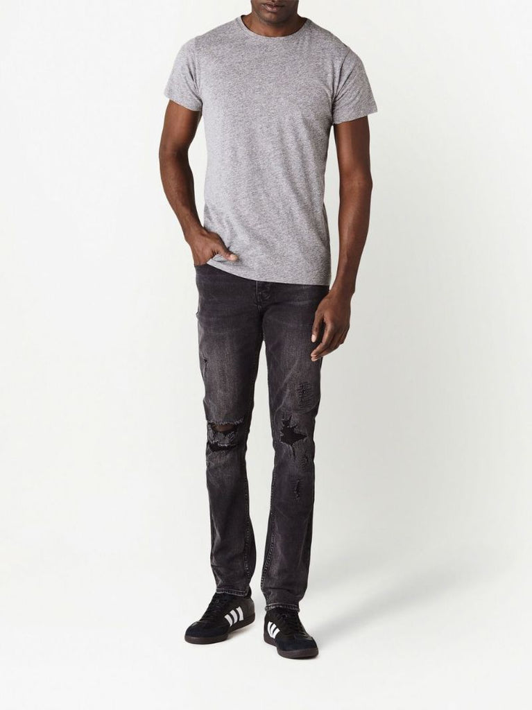 Black Ripped Slim Fit Jeans