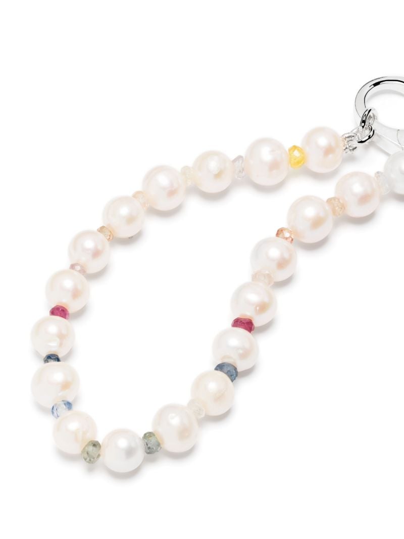 Sterling Silver Pearl and Crystal Bracelet