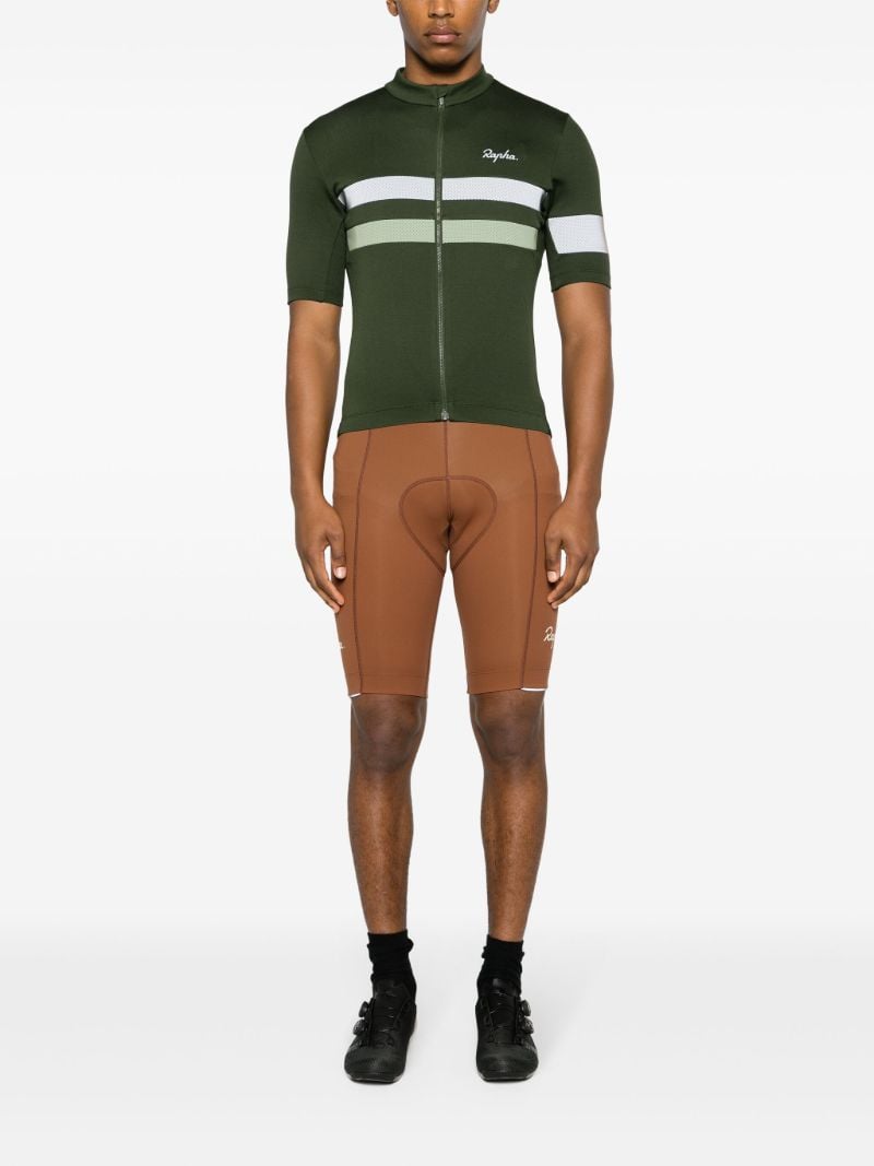 Green Brevet Stripe Jersey Top