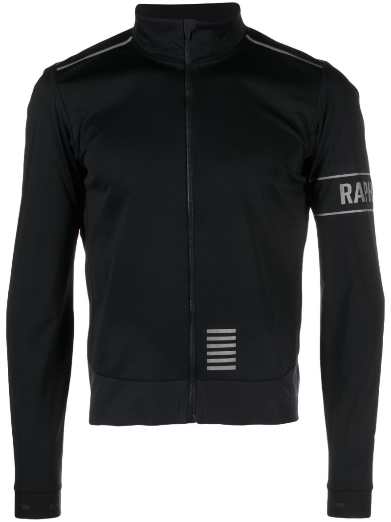 Black Pro Team Cycling Jersey Top