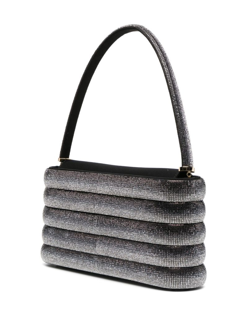 Black Favilla Crystal-embellished Shoulder Bag