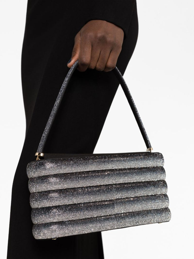 Black Favilla Crystal-embellished Shoulder Bag