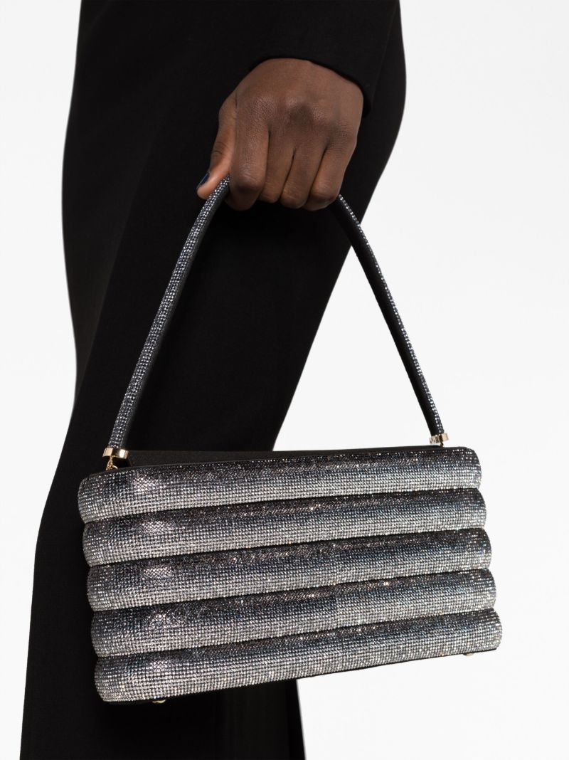Black Favilla Crystal-embellished Shoulder Bag