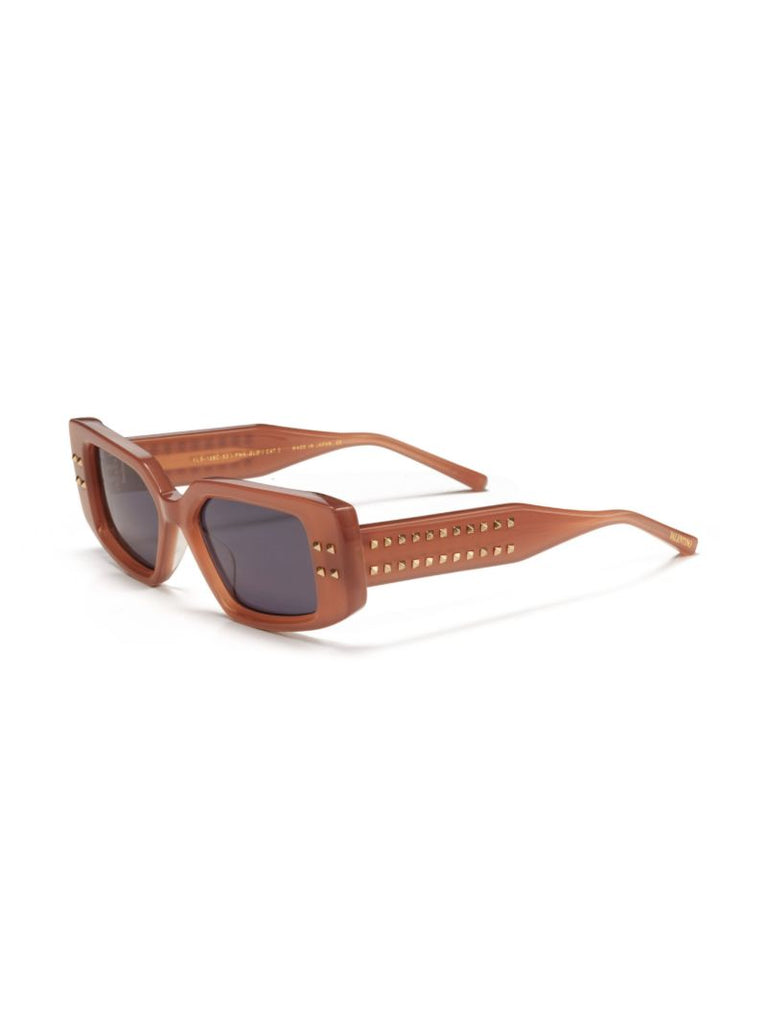 Brown Rockstud-embellishment Sunglasses