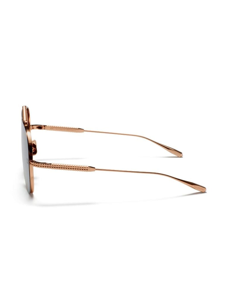 Rose-gold Pilot-frame Sunglasses