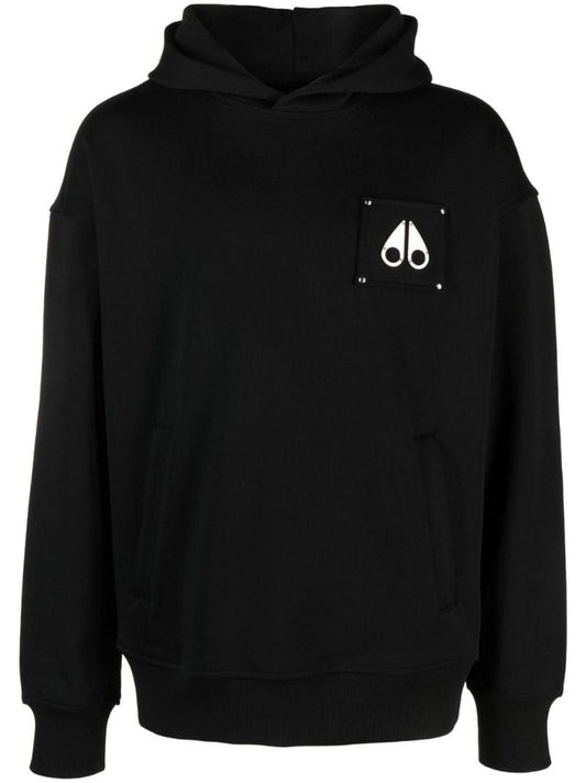 Black Brooklyn Cotton Hoodie