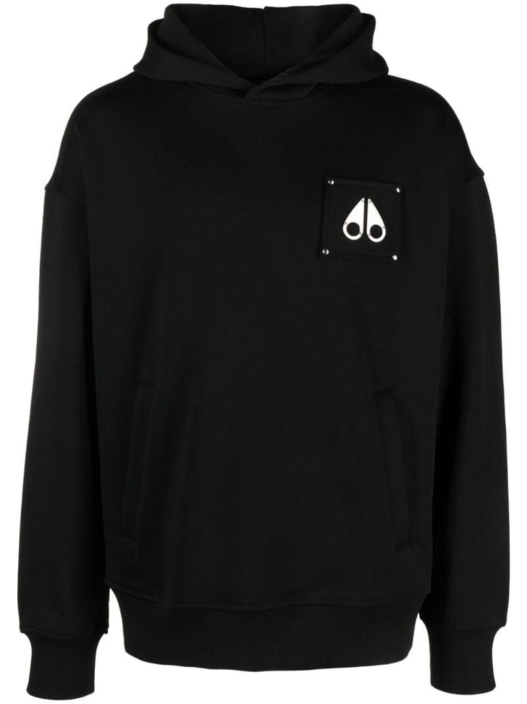 Black Brooklyn Cotton Hoodie