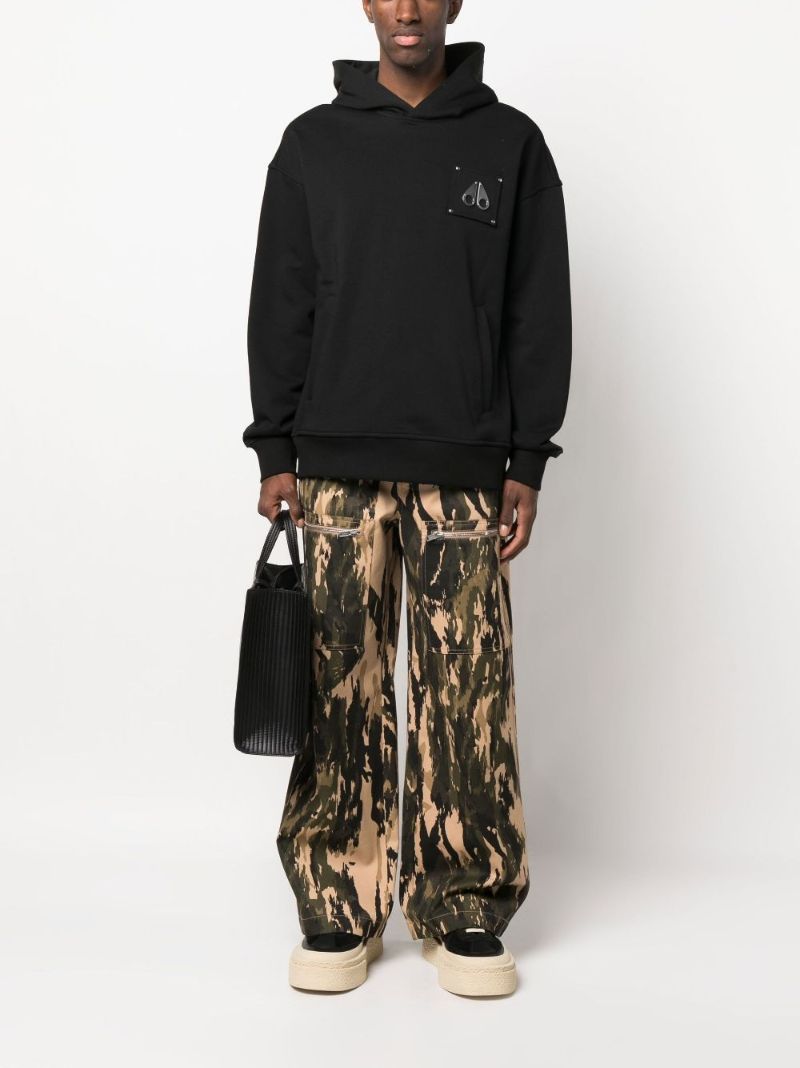 Black Brooklyn Cotton Hoodie