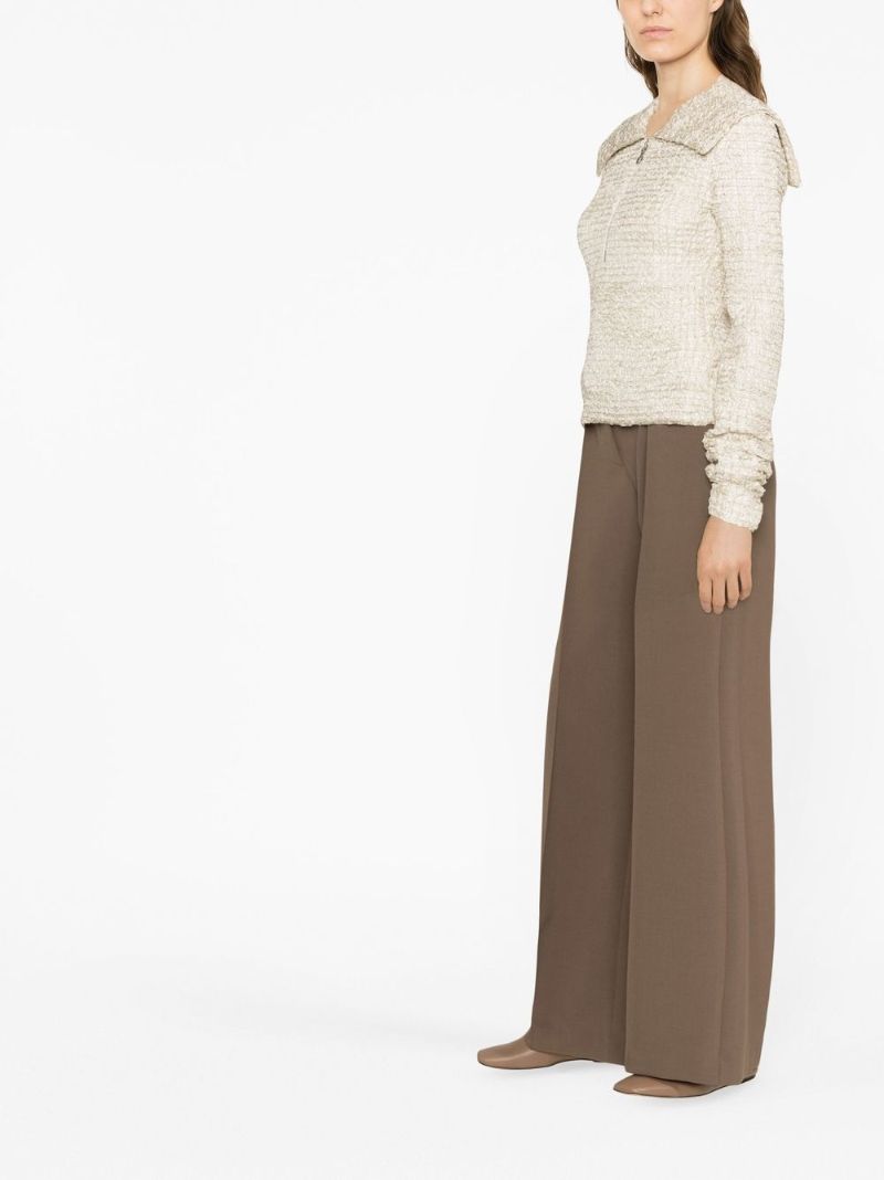 Neutral Leiko Ribbon Top