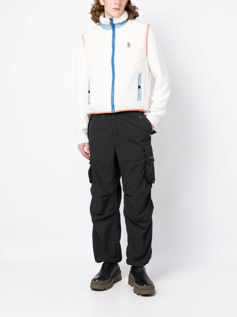 White Reversible Fleece Gilet
