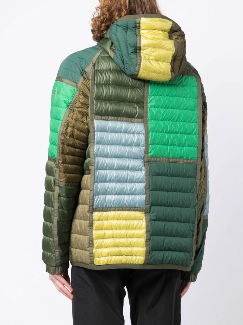 Green Raron Patchwork Padded Jacket