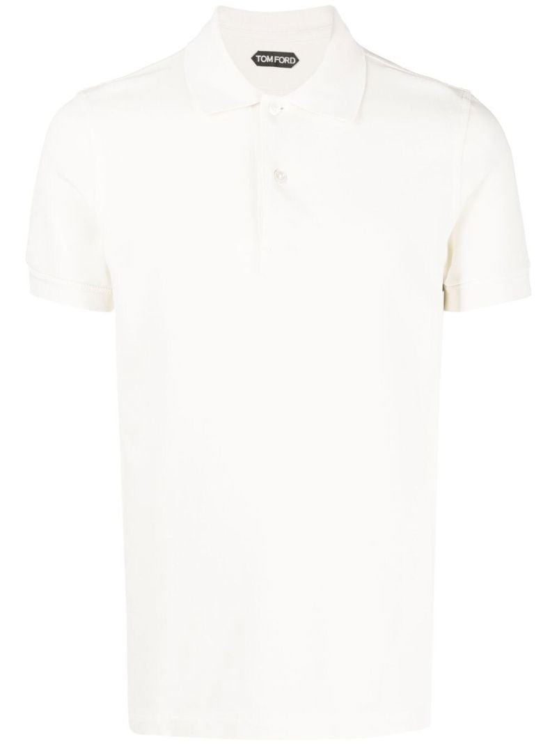 Neutral Cotton Polo Shirt