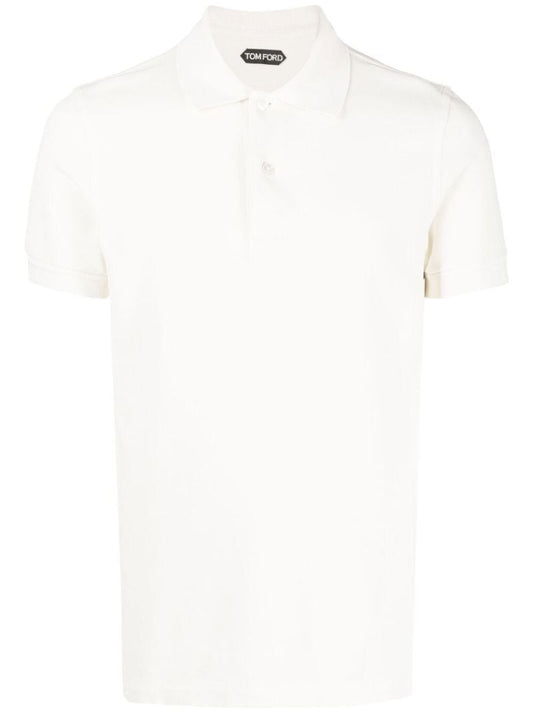 Neutral Cotton Polo Shirt