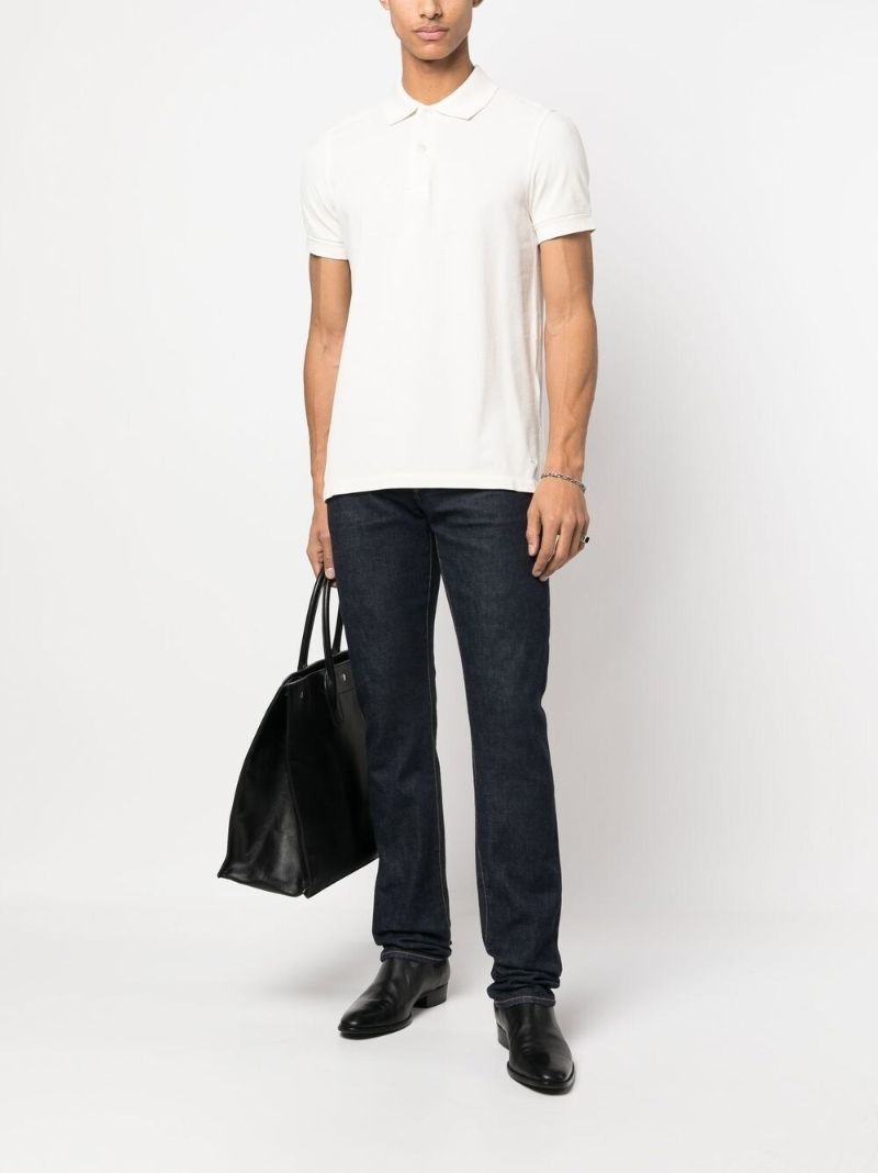 Neutral Cotton Polo Shirt