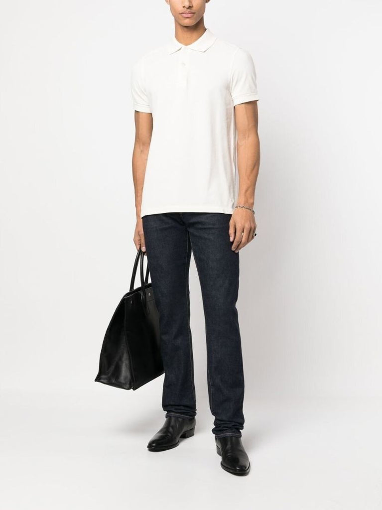 Neutral Cotton Polo Shirt