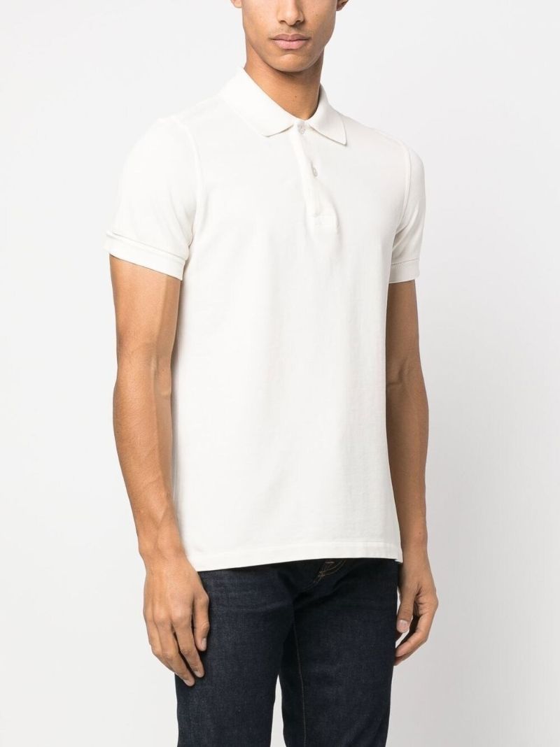 Neutral Cotton Polo Shirt