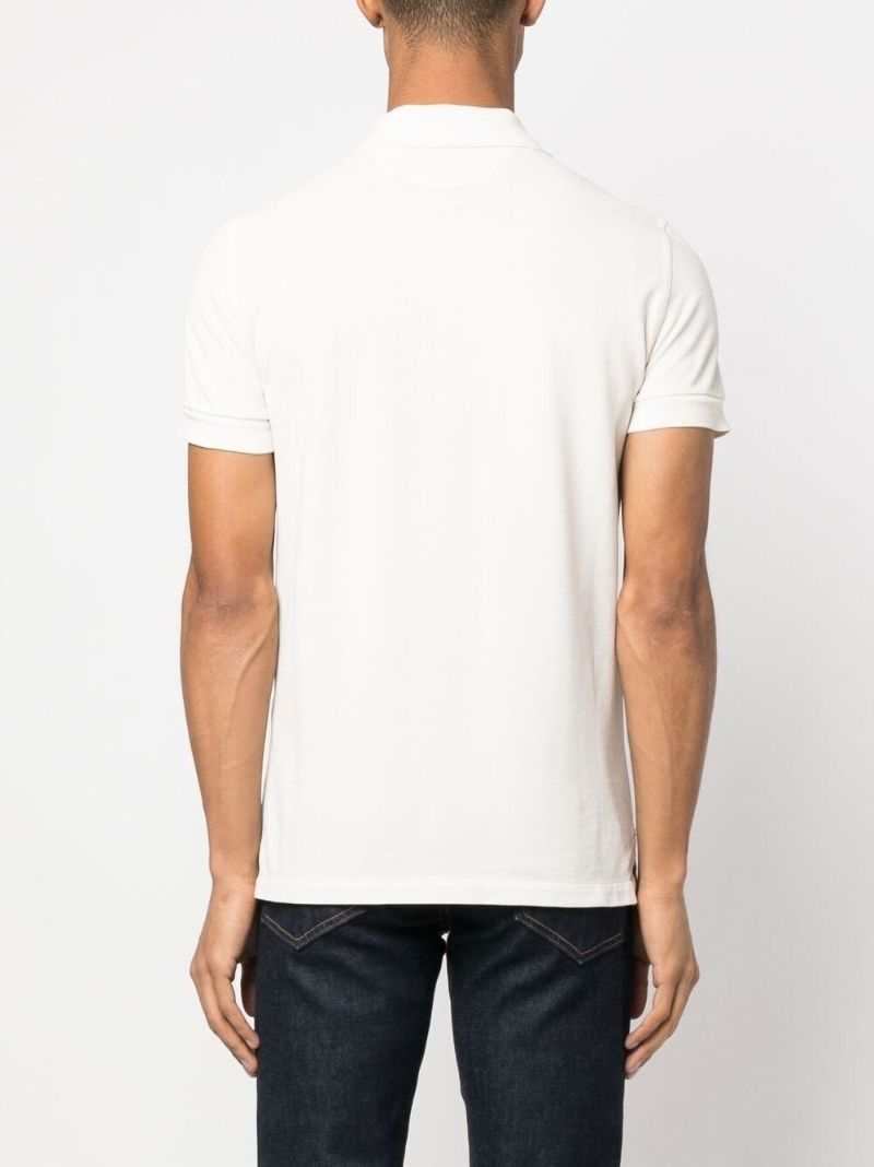 Neutral Cotton Polo Shirt