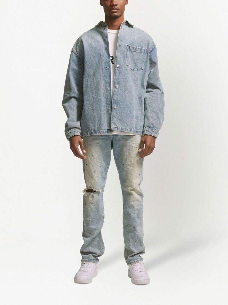Blue Denim Shirt Jacket