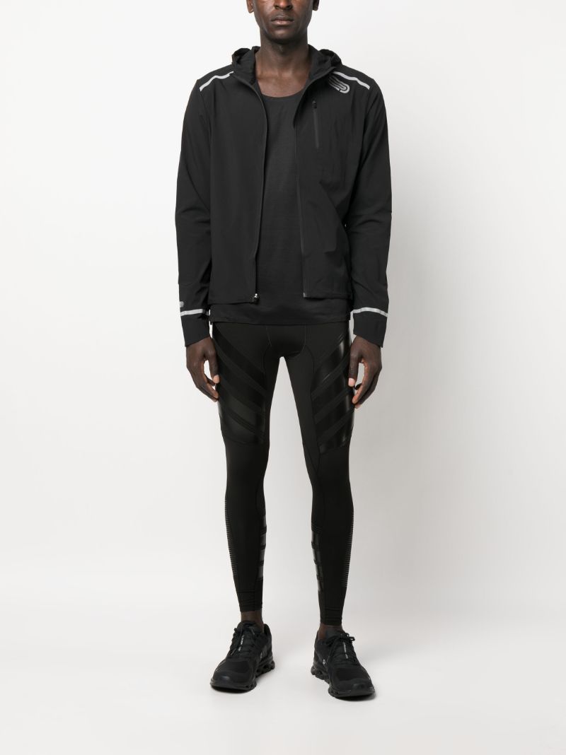 Black Ecolite Hooded Running Jacket
