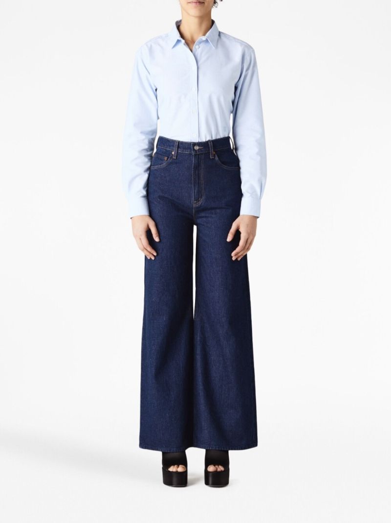 Blue the Funnel Wide-leg Jeans