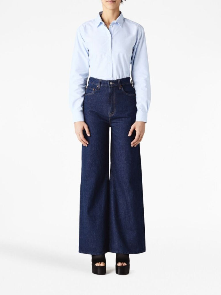Blue the Funnel Wide-leg Jeans