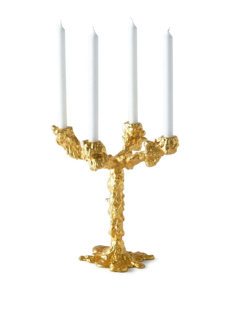 Gold-tone Drip Candle Holder