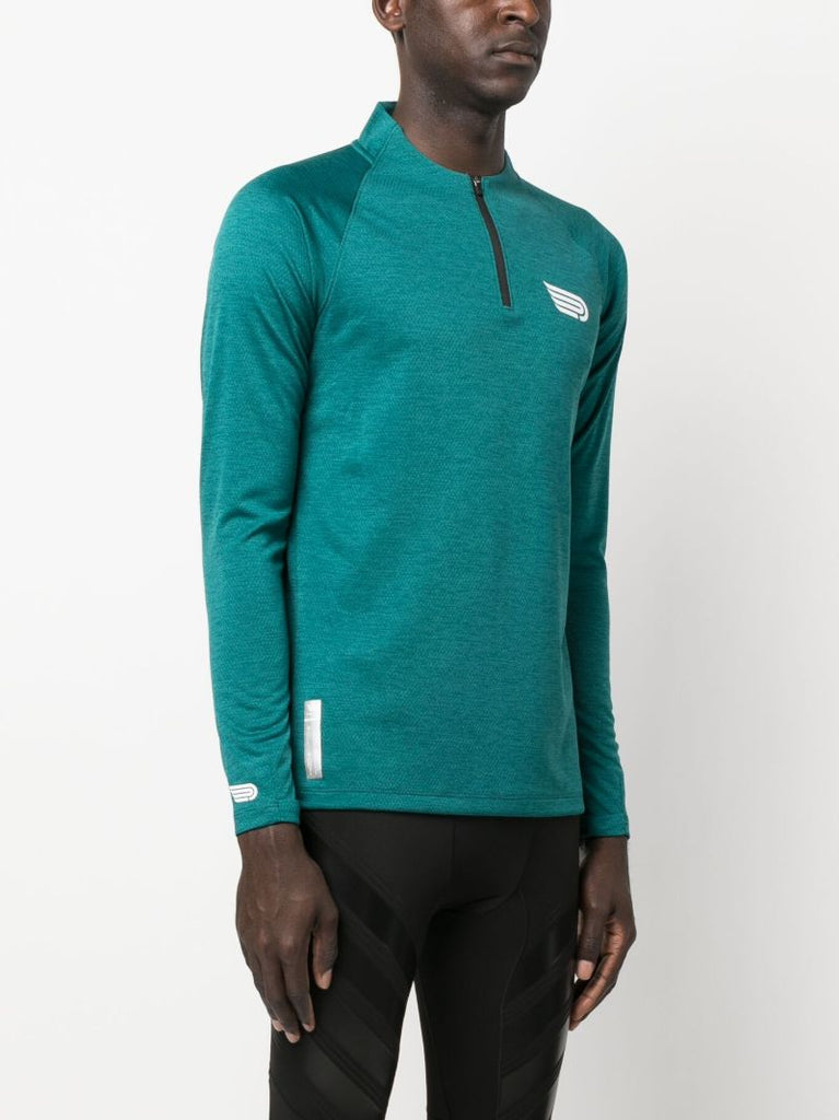 Green Core 14 Zip Sweatshirt