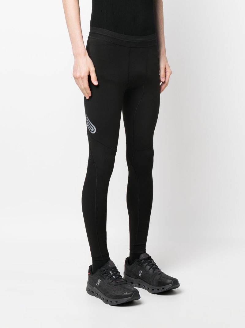 Black Eq Run Tight Compression Tights