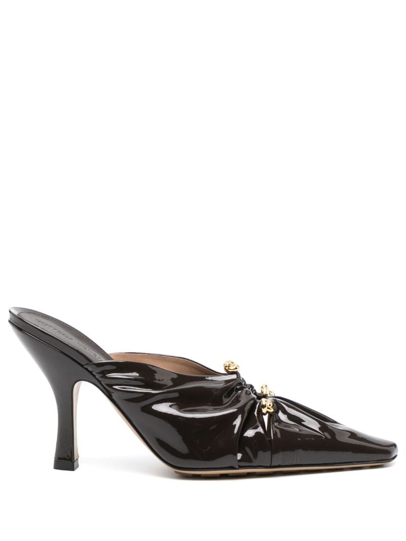 Brown Bunnie 90 Leather Mules