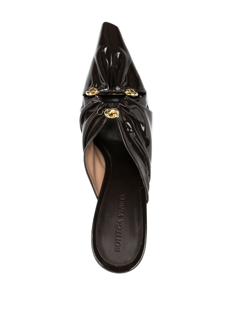 Brown Bunnie 90 Leather Mules