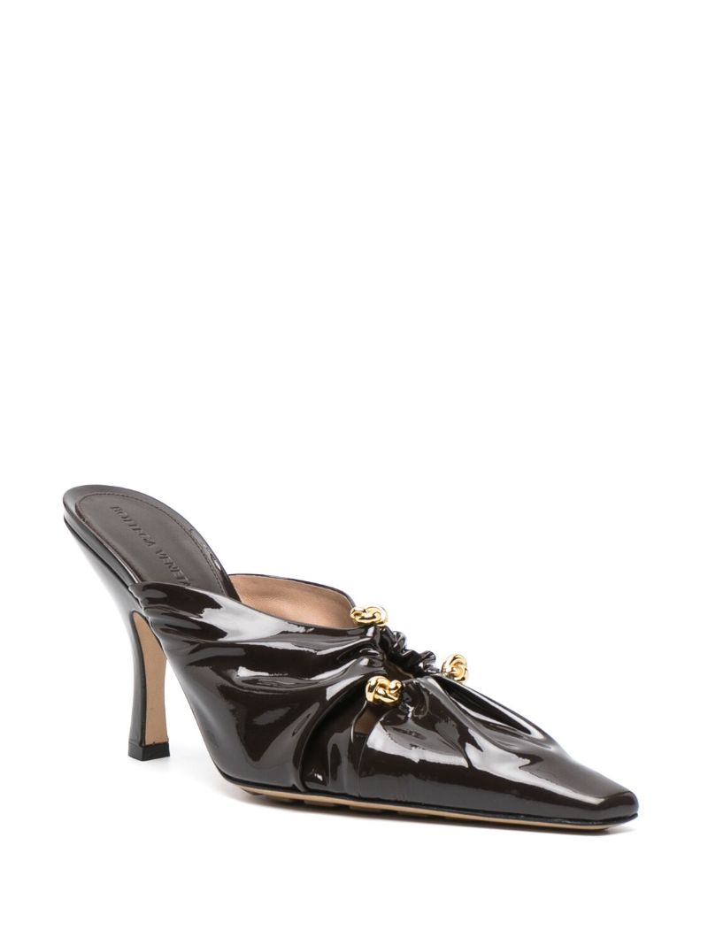 Brown Bunnie 90 Leather Mules