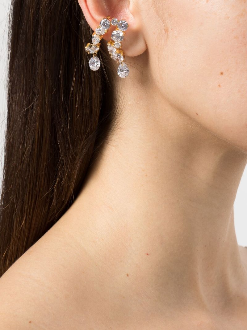 Gold Vermeil Trailing the Light Crystal Single Ear Cuff