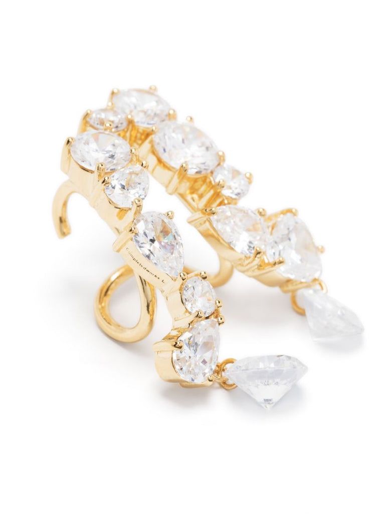 Gold Vermeil Trailing the Light Crystal Single Ear Cuff