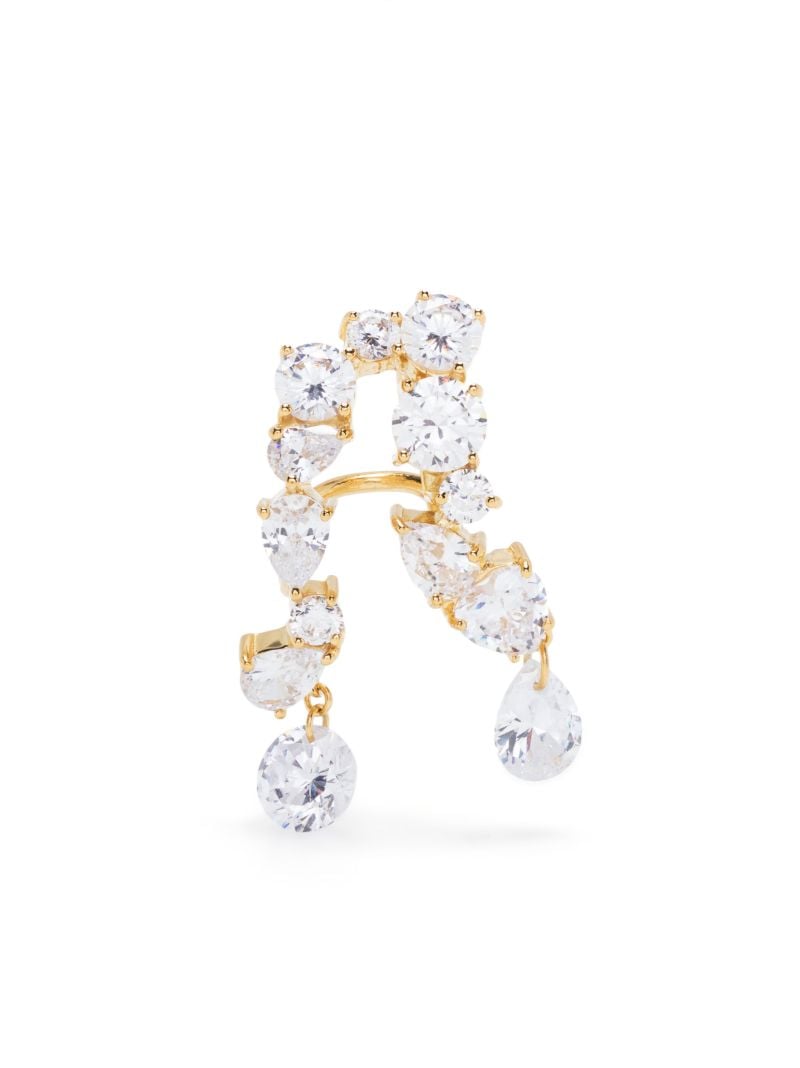 Gold Vermeil Trailing the Light Crystal Single Ear Cuff