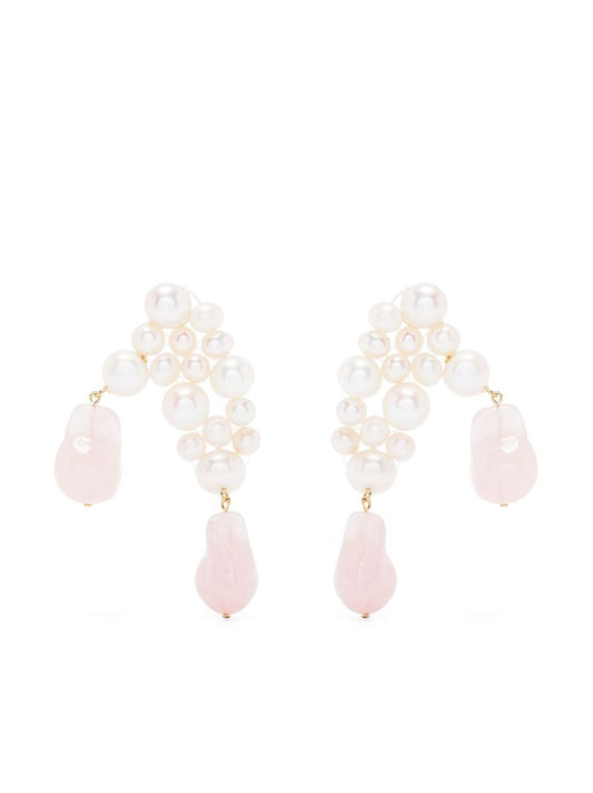Gold Vermeil P106 Pearl Drop Earrings