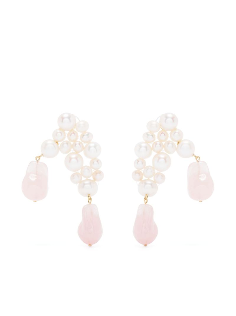 Gold Vermeil P106 Pearl Drop Earrings