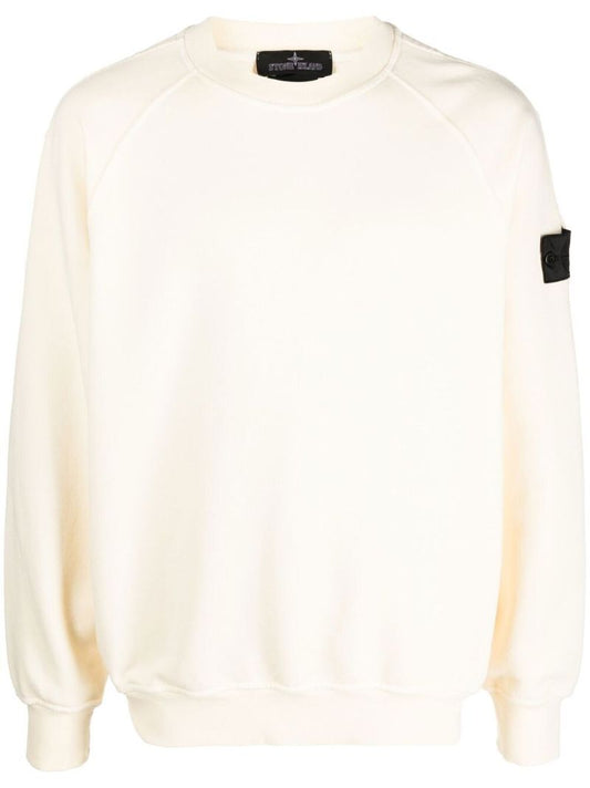 Neutral Cotton Fleece Sweatshirt