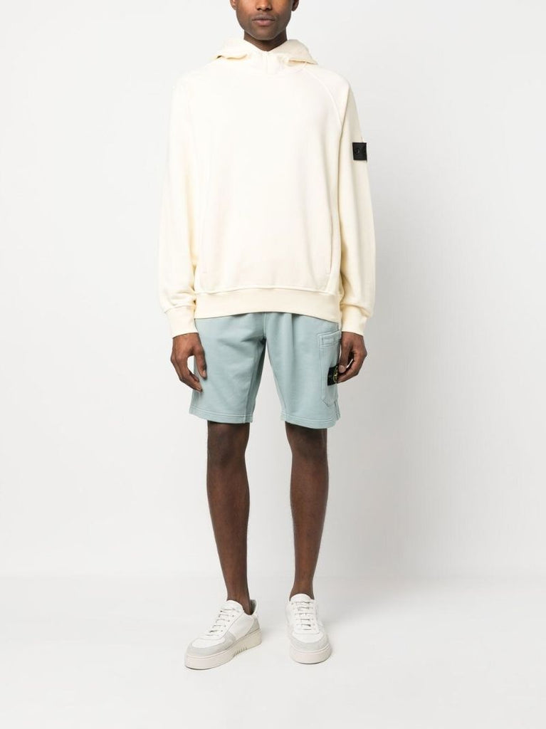 Blue Compass Patch Cotton Shorts