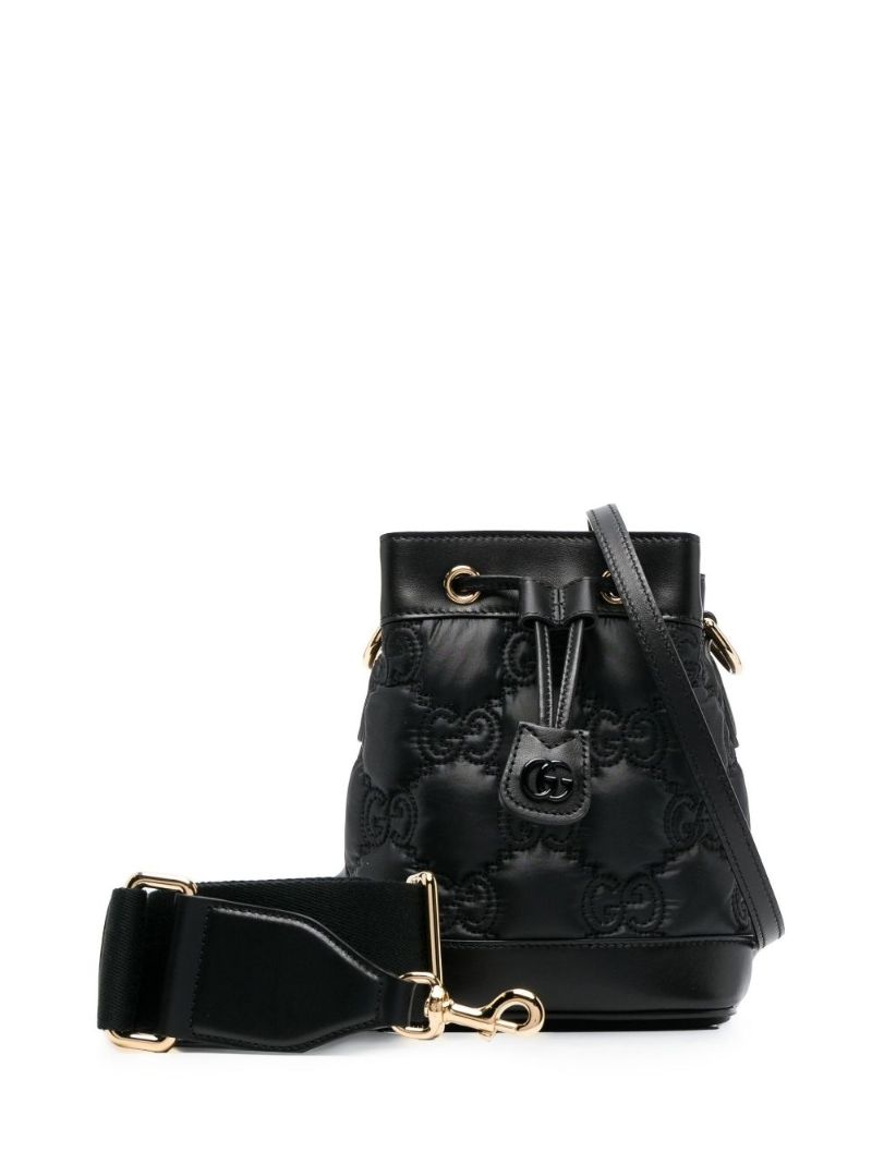 Black Gg MatelassÃ_x0083_Â© Bucket Bag