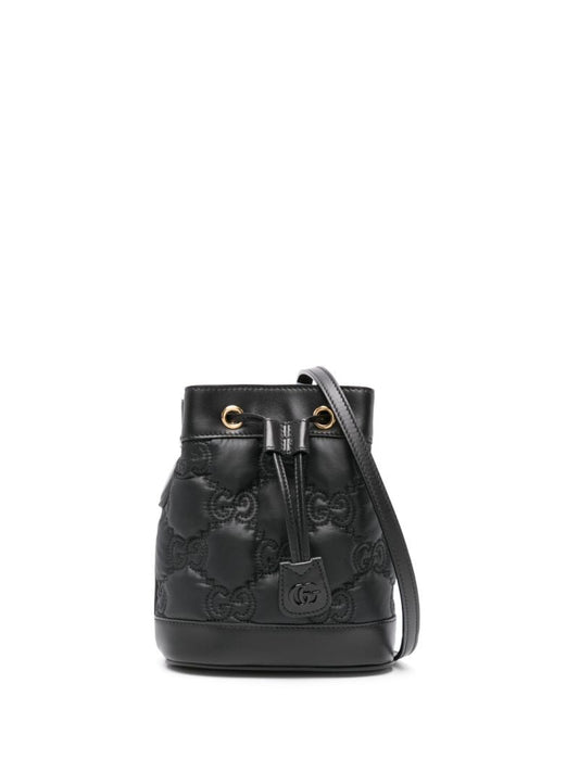 Black Gg MatelassÃ_x0083_Â© Bucket Bag