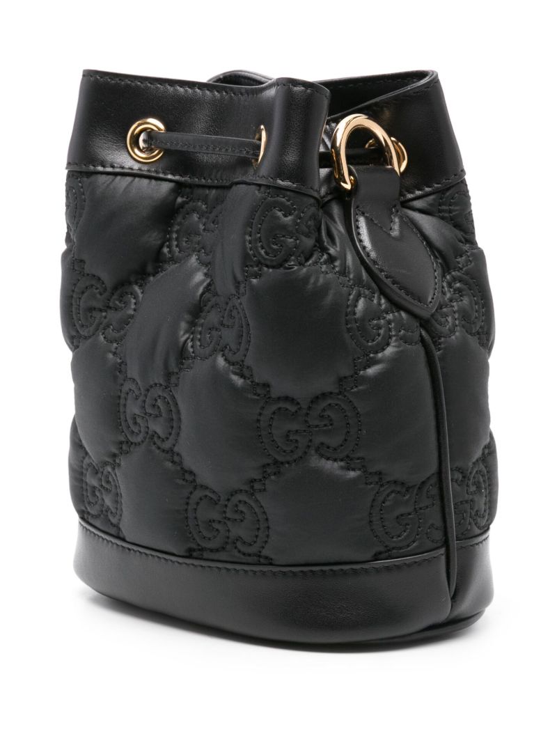 Black Gg MatelassÃ_x0083_Â© Bucket Bag