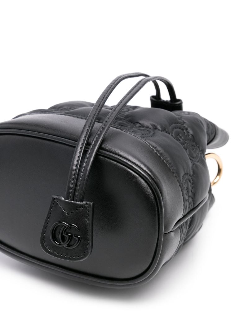 Black Gg MatelassÃ_x0083_Â© Bucket Bag
