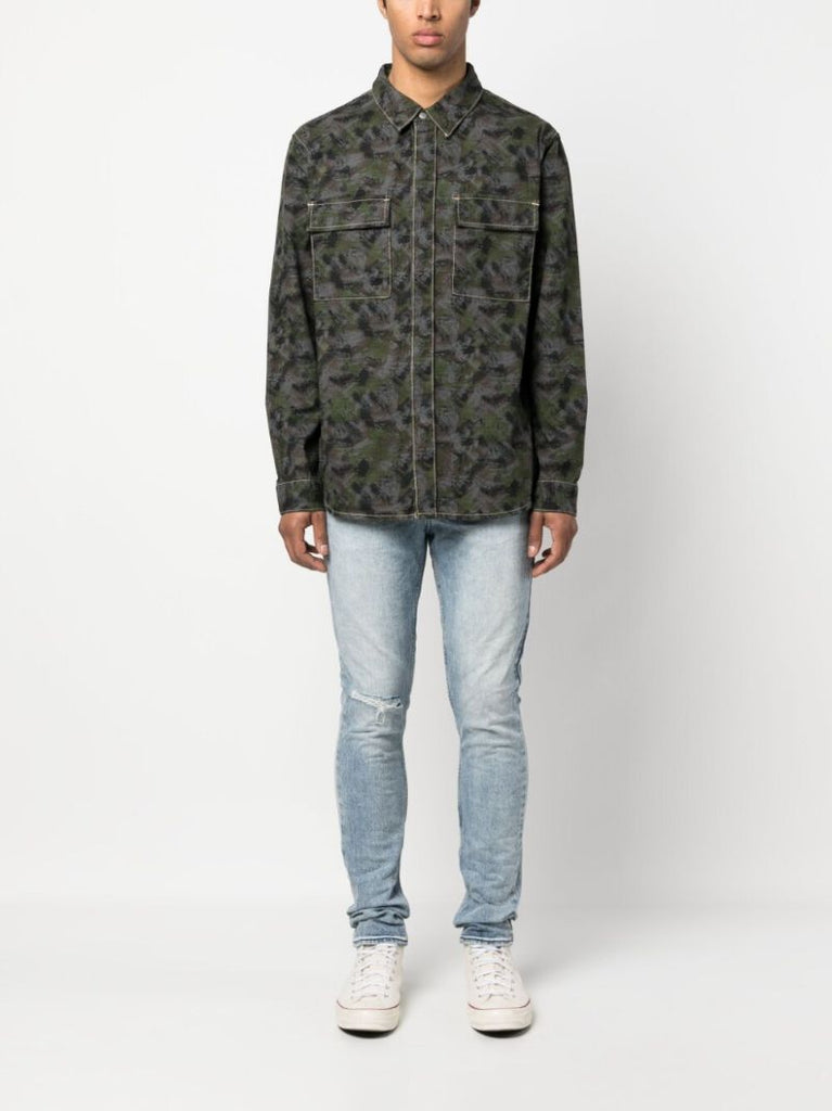 Green Graphic Print Shirt