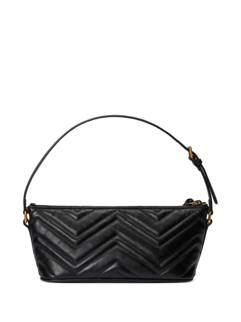 Black Gg Marmont Leather Shoulder Bag