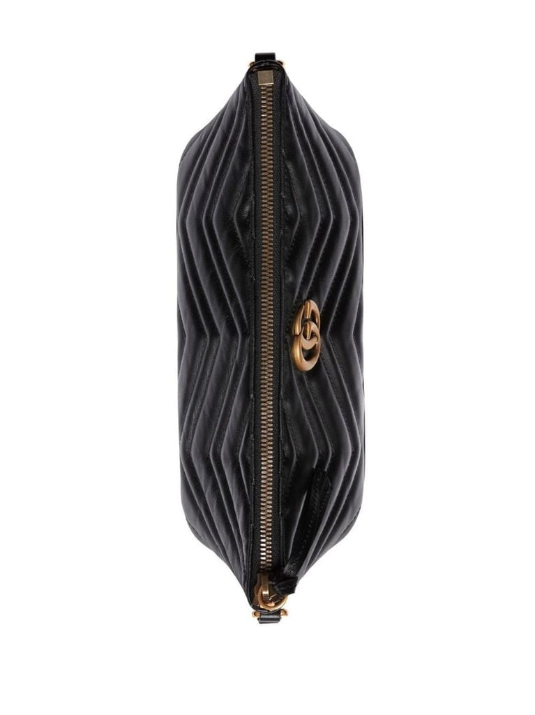 Black Gg Marmont Leather Shoulder Bag