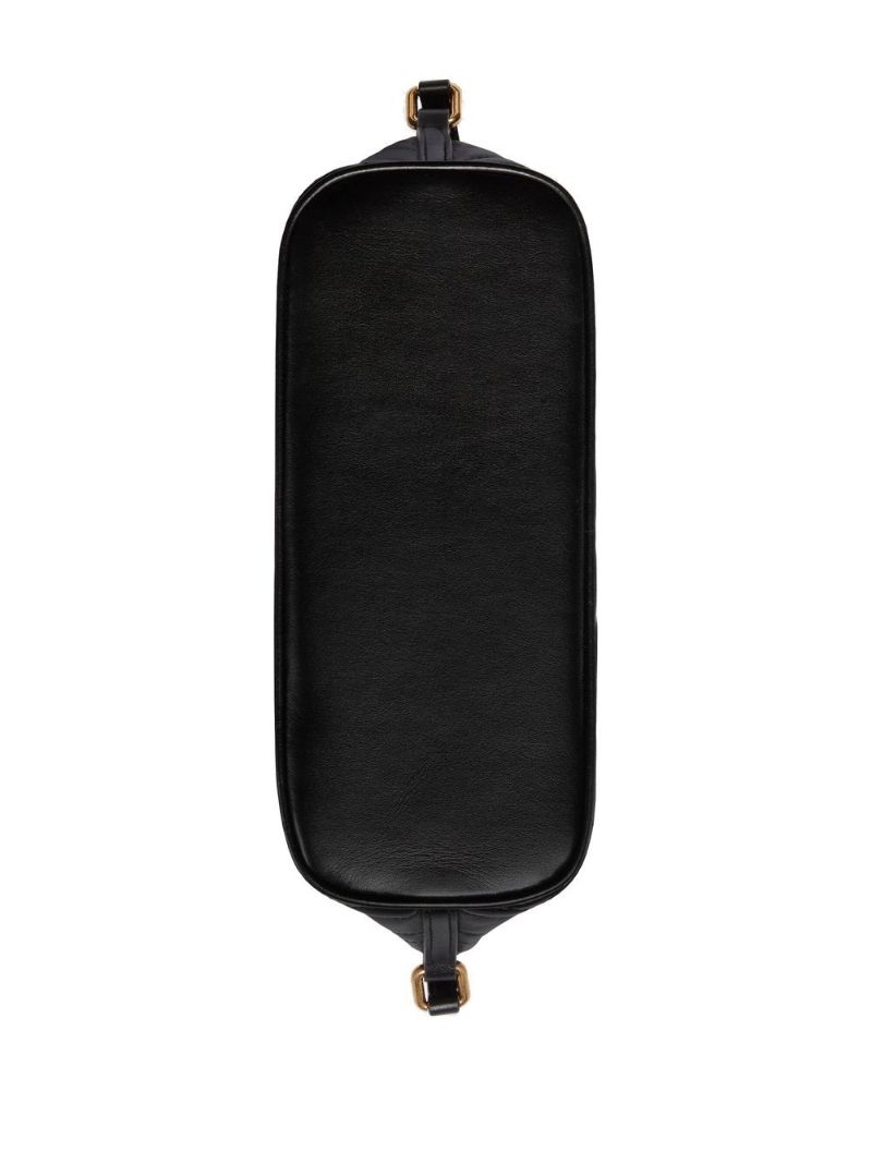 Black Gg Marmont Leather Shoulder Bag