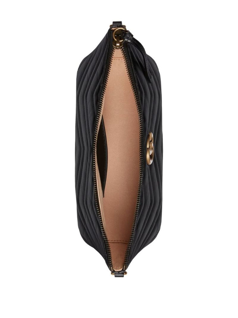 Black Gg Marmont Leather Shoulder Bag