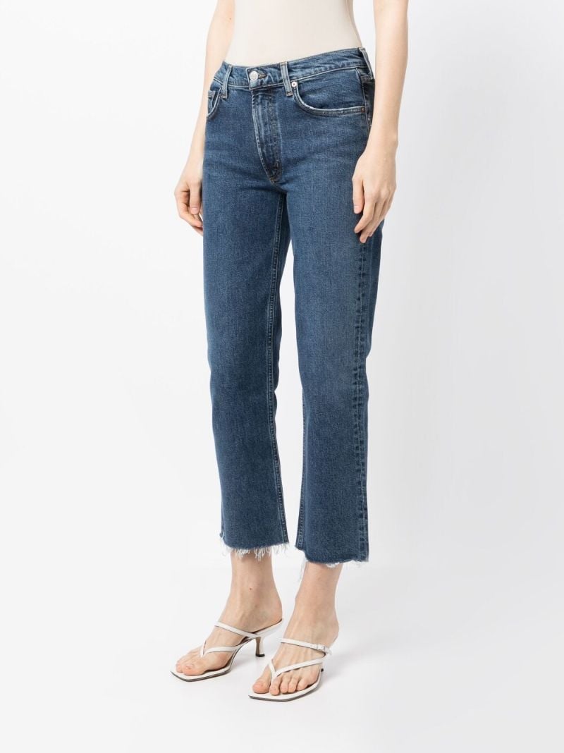 Blue Kye Straight-legs Crop Jeans