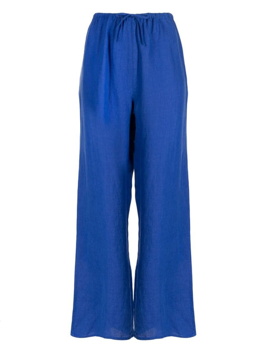 Blue Lounge Linen Trousers