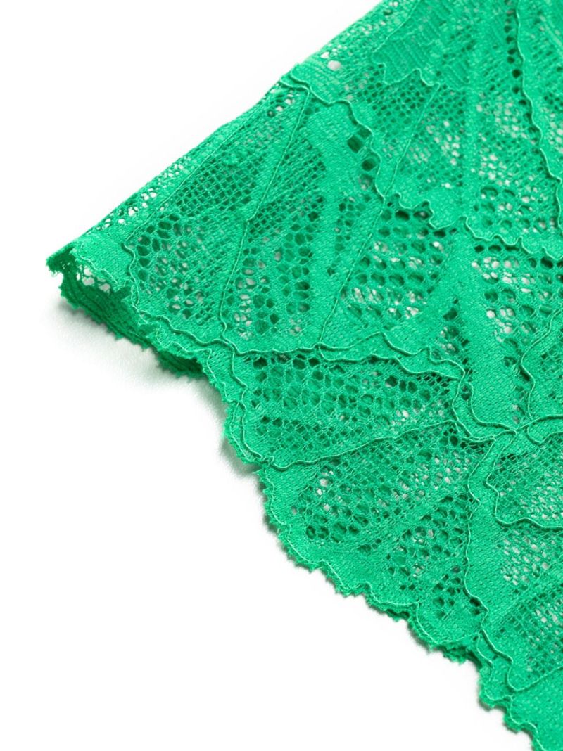 Green Mia Floral Lace Briefs